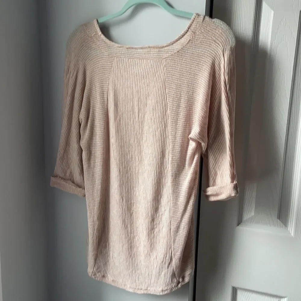 Motherhood Maternity Sand Colored  3/4 Sleeve Knit Top - S - Picture 8 of 8